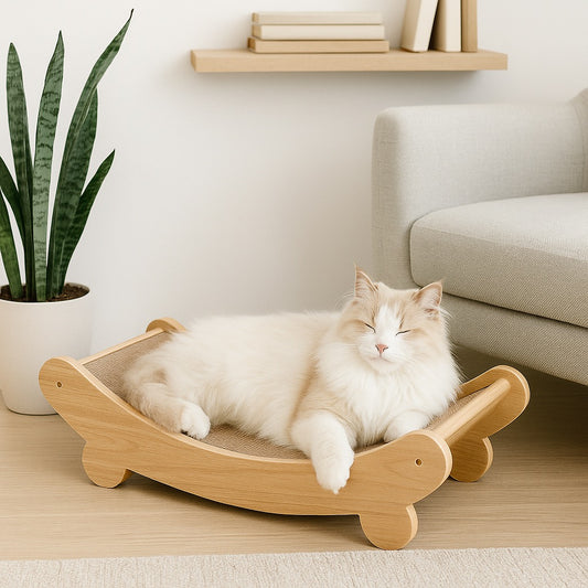 Griffoir courbé en bois